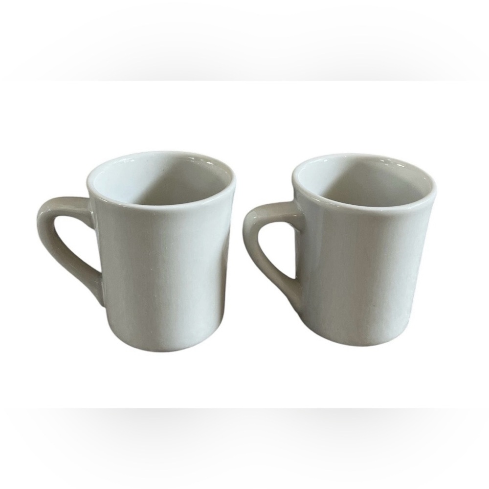 Vintage Ultima Classic White Restaurant Ware Mug Set of 2